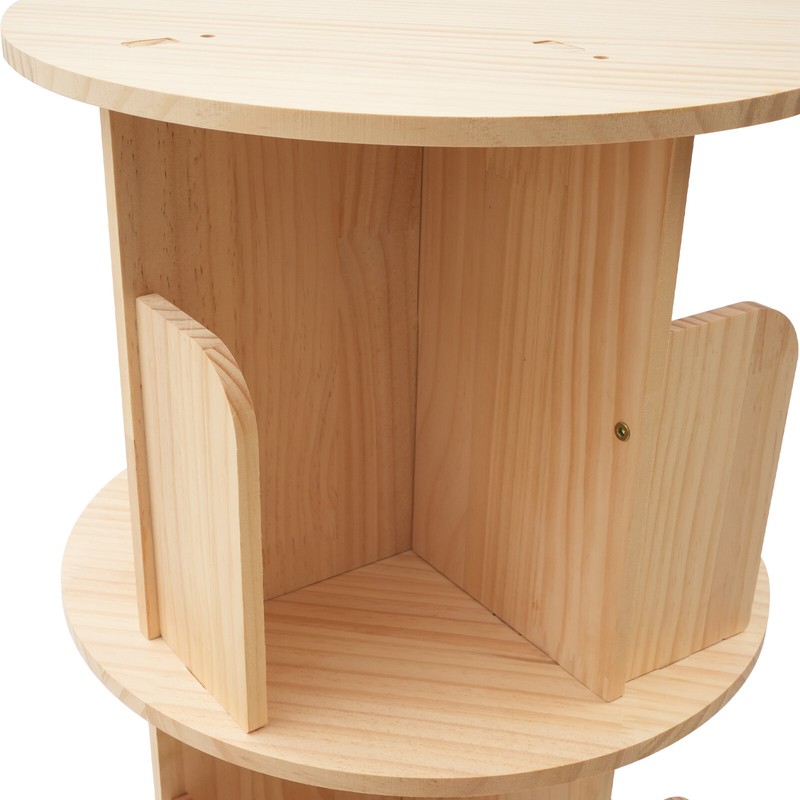 5 Tier 360?? Rotating Bookshelf Bookcase Storage Shelf Freestanding Display Rack gallery
