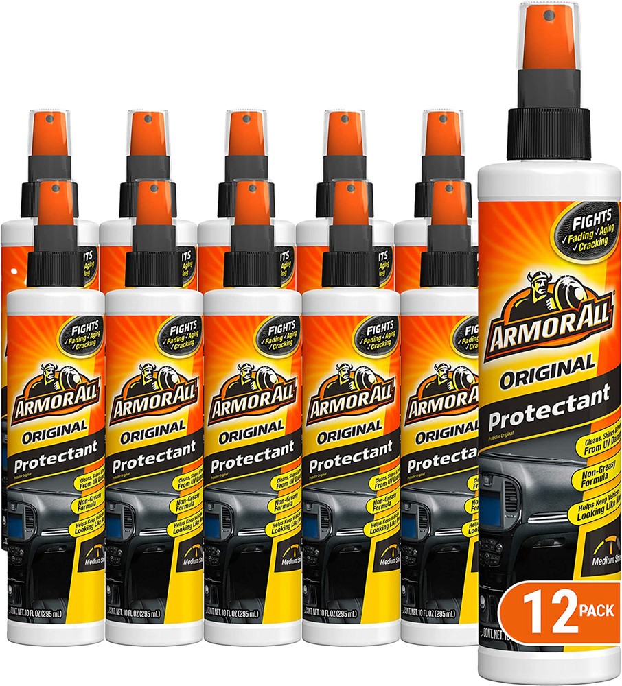 Armor All Interior Car Cleaner Spray Bottle, Pump Sprayer, 10 Fl Oz, 12 Packs