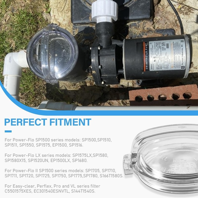 SPX1500D2A Strainer Cover/Lid w O-Ring 25306-000-020 Fits Hayward Power-Flo Pump gallery