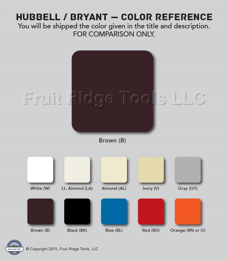 Hubbell Bryant CS120 Brown Commercial Grade ON/OFF Toggle Wall Light Switch 20A gallery