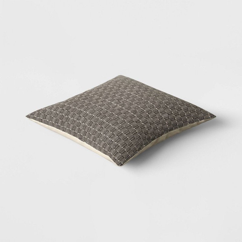 Oversized Textural Woven Square Throw Pillow - Threshold gallery