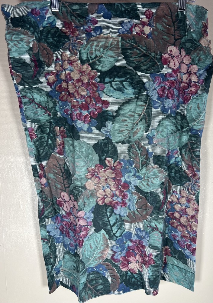 Standard Pillowcase Floral Hydrangea Combed Cotton Blend Blue Green Pink Purple