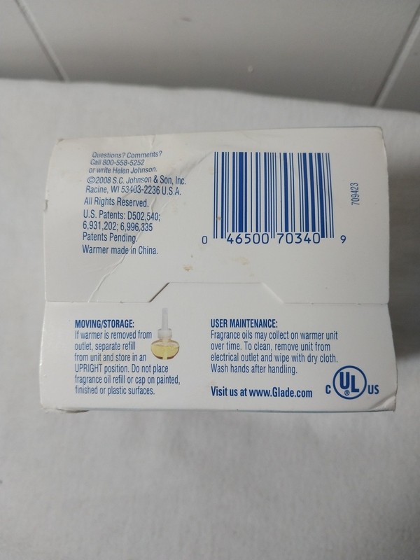 GLADE PlugIns Scented Oil Warmer Plug In Air Freshener Dispenser 2008 NEW gallery