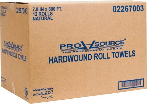 PRO SOURCE Hard Roll Natural-Color Paper Towels: 12 Rolls (800' Roll Length) gallery