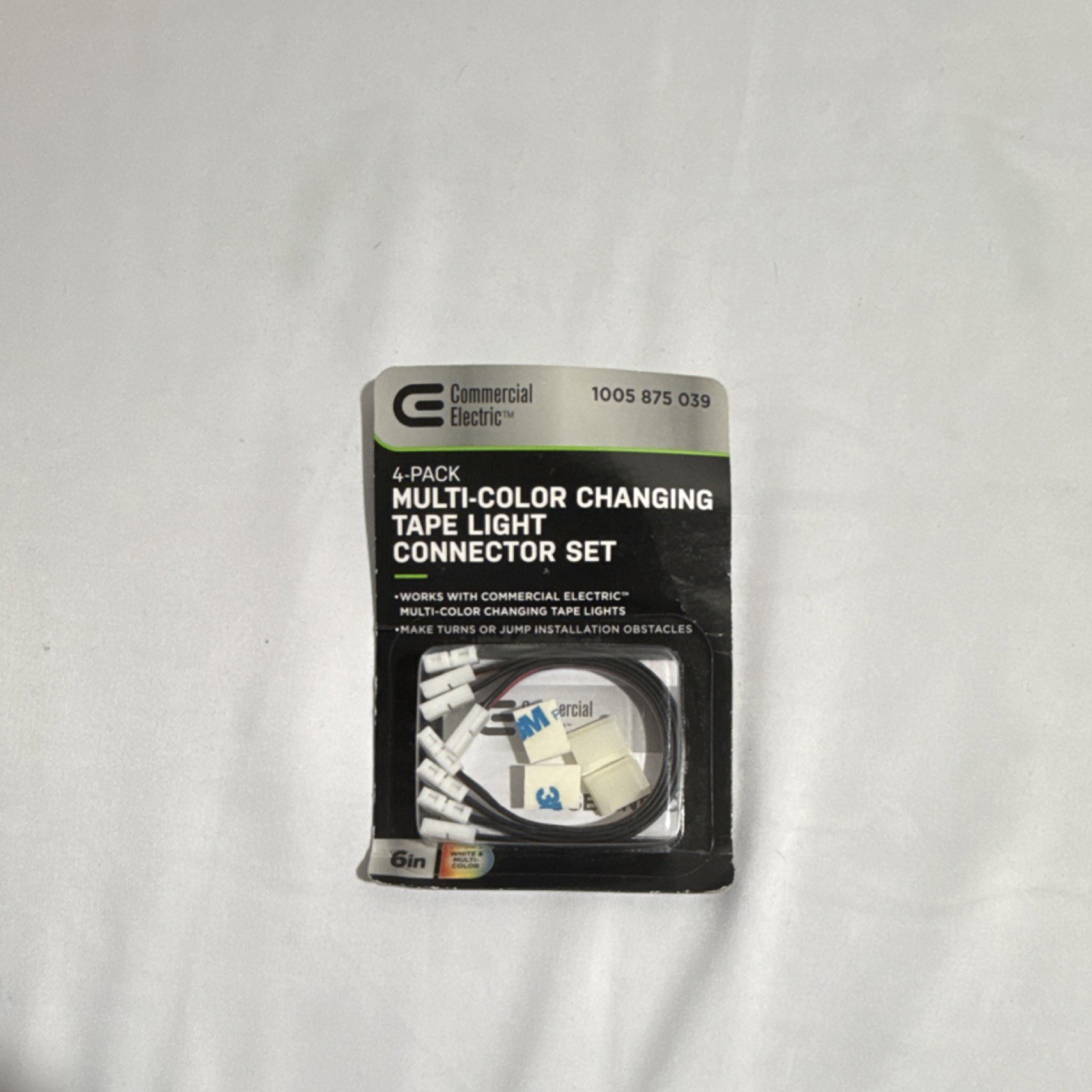 Commercial Electric Multi-Color Tape Light Connector Set 4-Pack 6in 1005 875 039 gallery