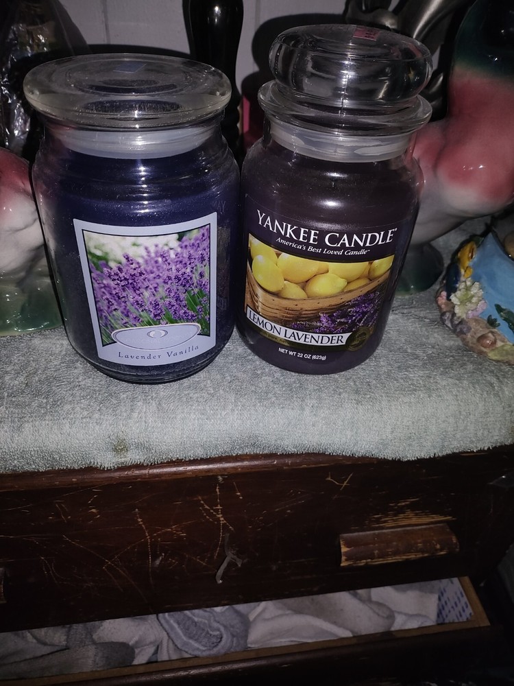 New Yankee Candle Lavender Vanilla Large Jar Candle 22 oz