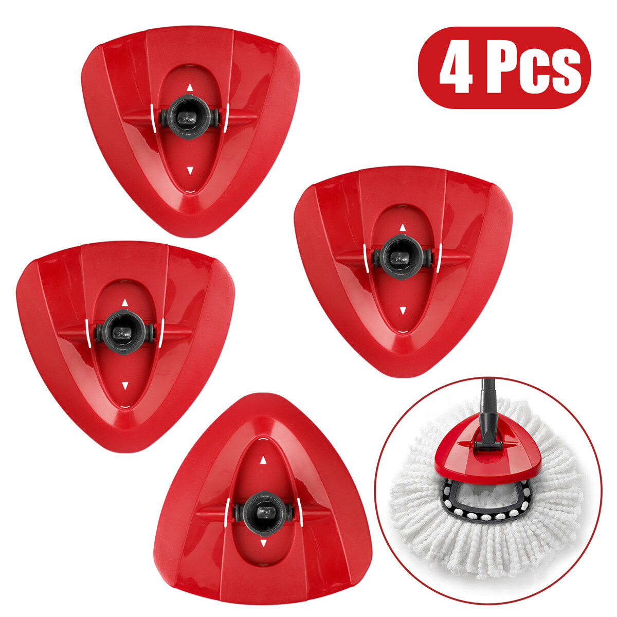 1-4 pcs Rotating Replacement Mop Base Parts Refill Head Disc For O-Cedar gallery