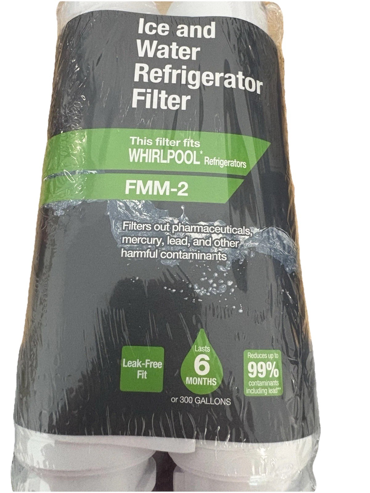 HDX Refrigerator Water Filter FMM-2 for Whirlpool/Maytag UKF8001 300 Gal. 2pack gallery