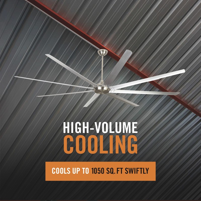 Bannon High-Volume Industrial Ceiling Fan, 100in., 23,000 CFM gallery