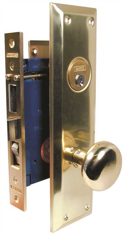 MARKS ENTRY METRO MORTISE 91A LOCK SE1 2-1/2 IN. BS BRASS