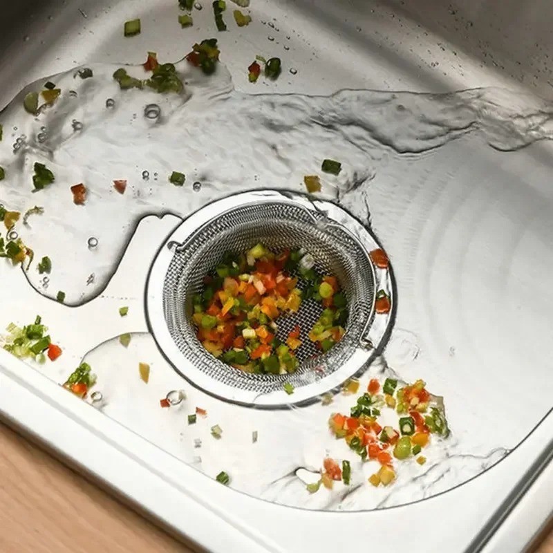 Stainless Steel Kitchen Sink Filter – Drain Strainer Hair & Food Waste Catcher f gallery