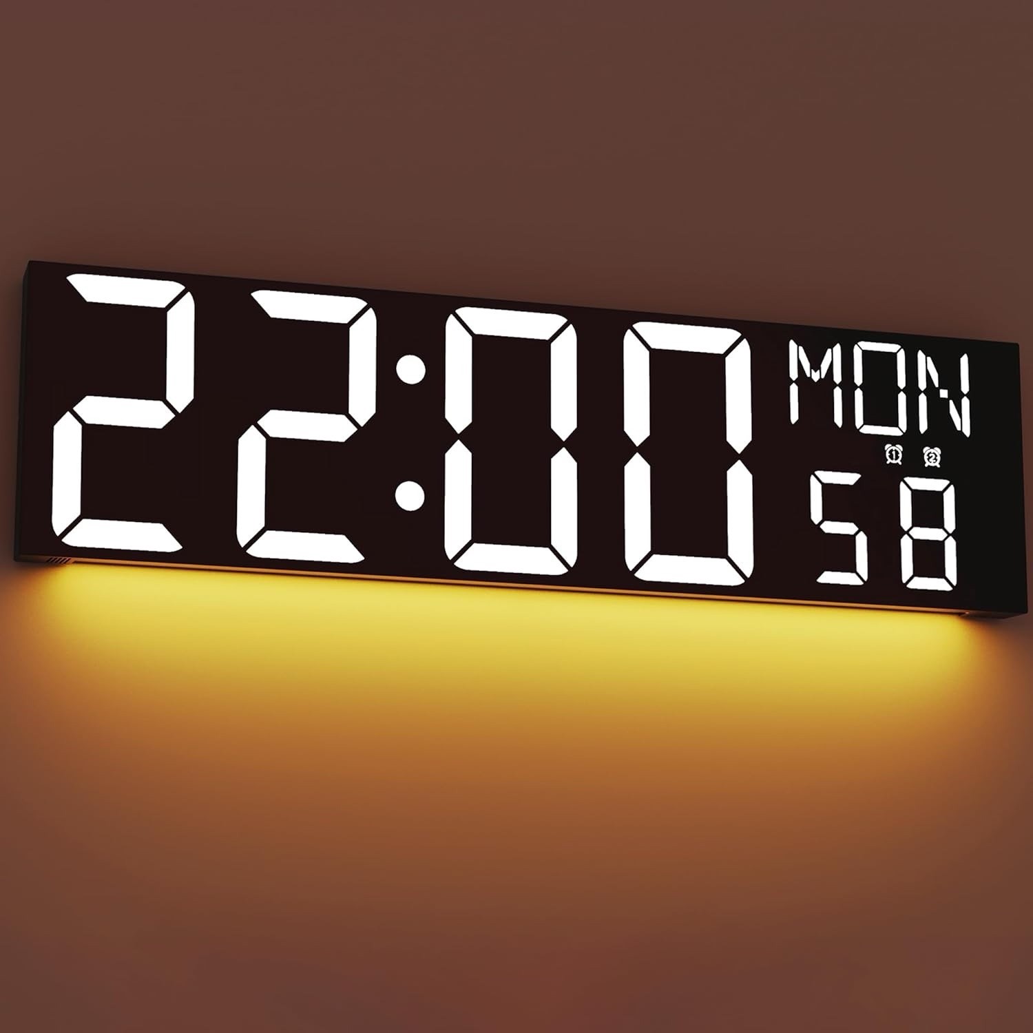30" Large Digital Wall Mount Clock with Remote Control, Alarm, Auto DST gallery
