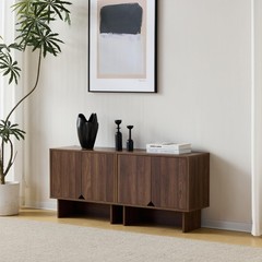 Modular Buffet Cabinet with Storage, Sideboard Credenza with Adjustable Shelv…