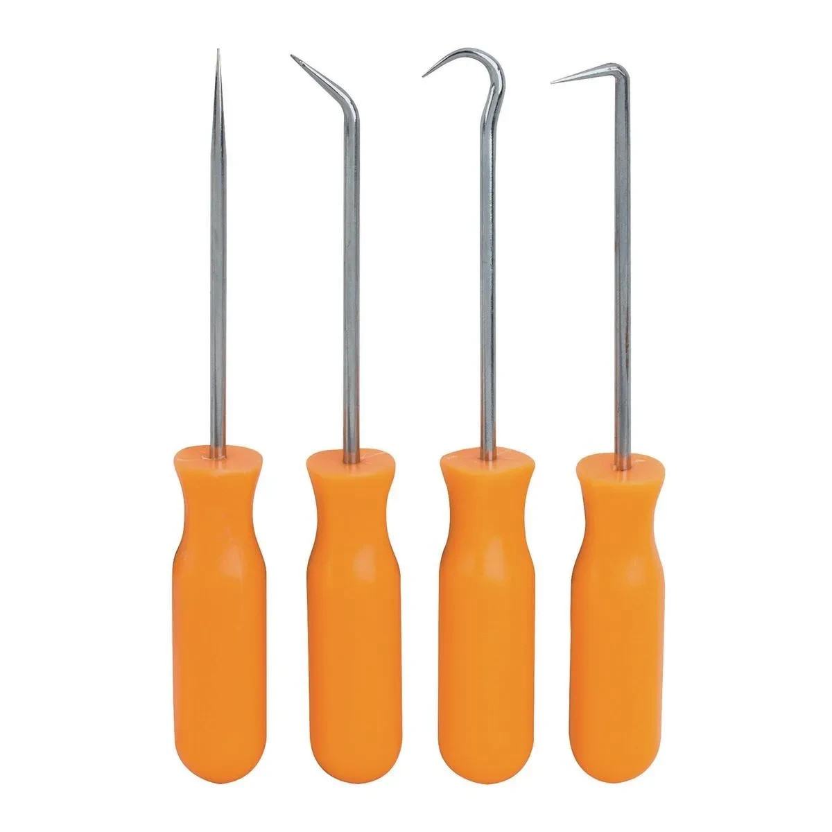 Pittsburgh 4 Piece Mini Pick & Hook Set - Straight, 90º, 120º Hook, Round Angle gallery