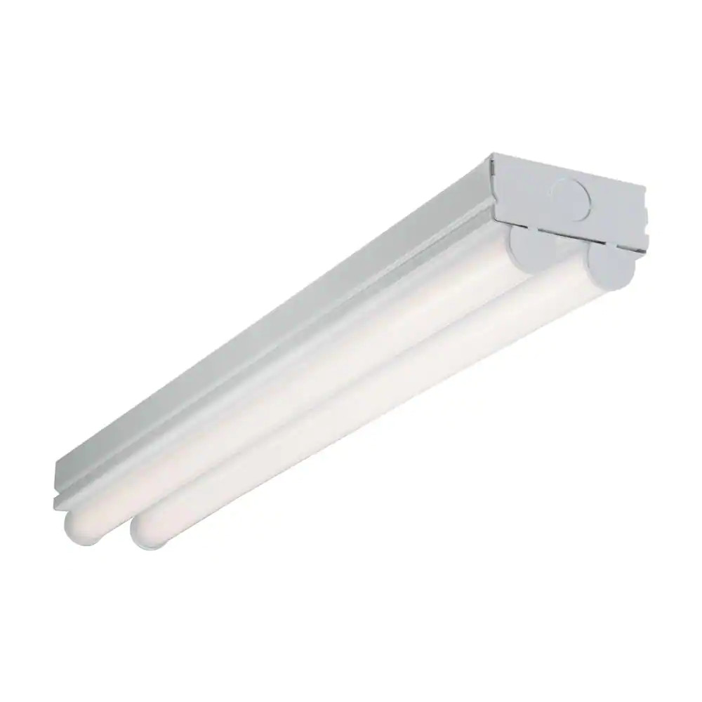 2 Ft. 2-Light Linear White Integrated LED Ceiling Strip Light with 2100 Lumens,