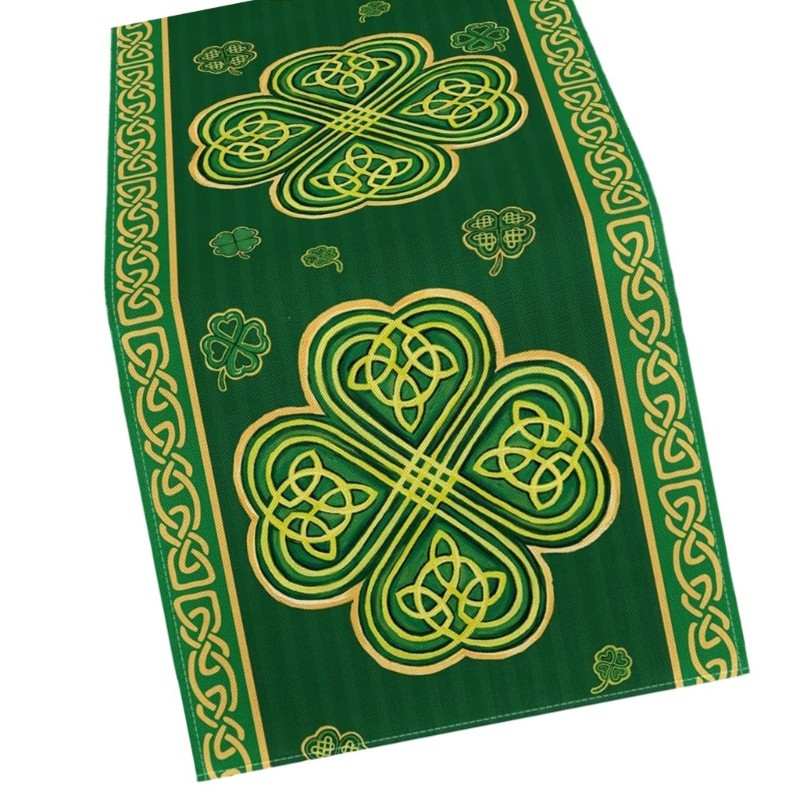 High Quality Fabric Table Runner For Irish Themed Parties gallery