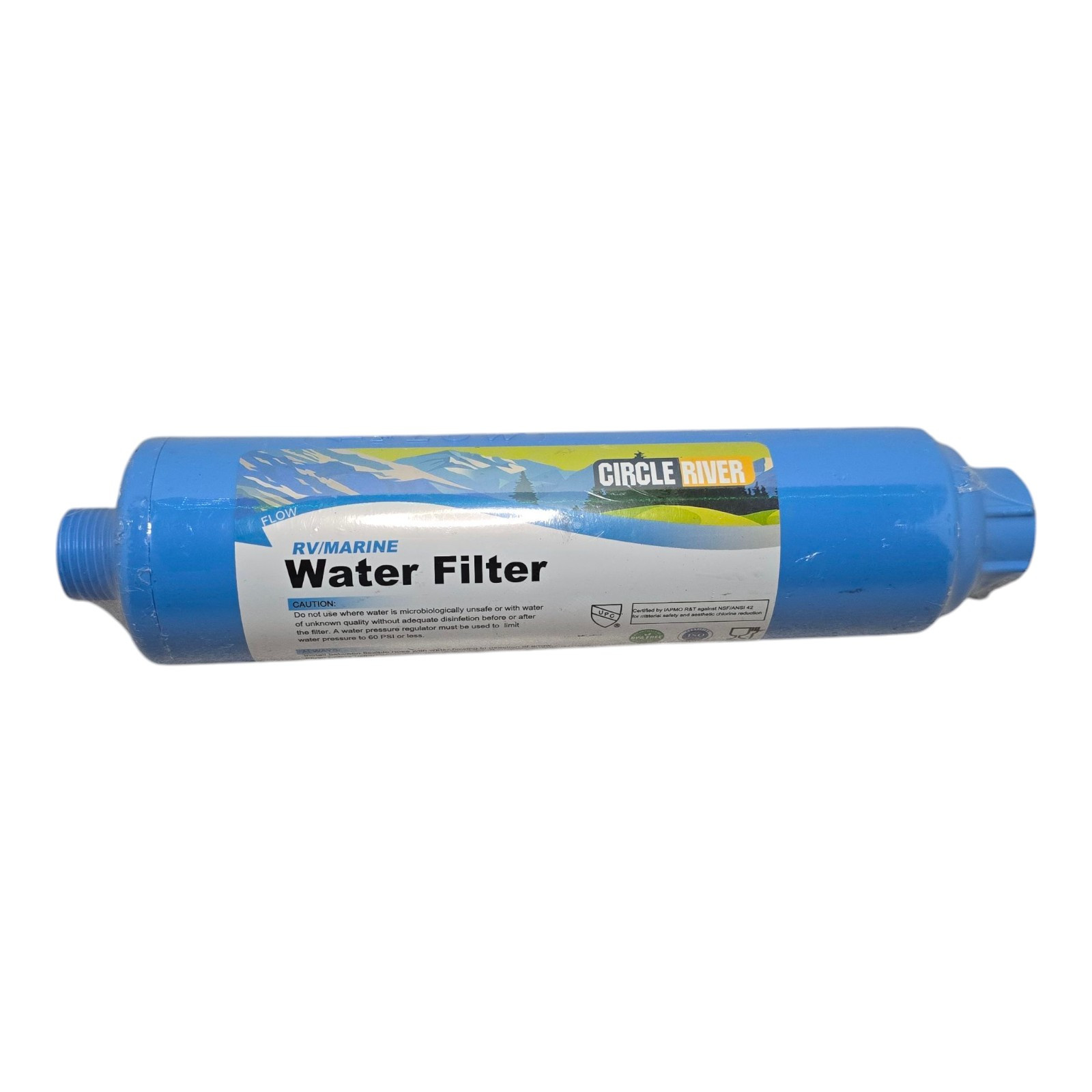 Circle River RV Marine Camping Inline Water Filter 1,056 Gallon .5 GPM 60 PSI gallery