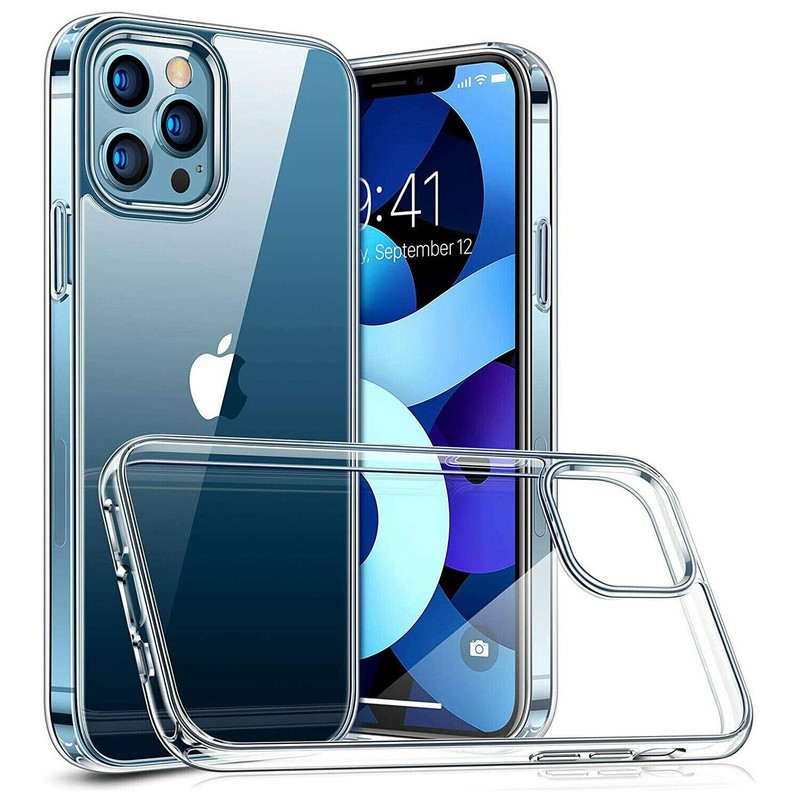 For iPhone17 16 15 14 13 12Pro Max Mini Soft Silicone Clear Cover Shockproof lot gallery