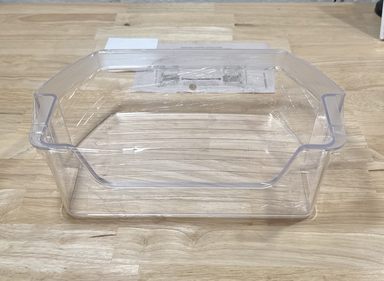 OEM GE Refrigerator Adjustable Gallon Door Shelf Bin 225D8399P001 NEW Clear gallery