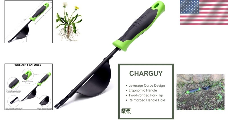 Leverage Design Weed Puller with Comfort Grip - Efficient Gardening Solution gallery