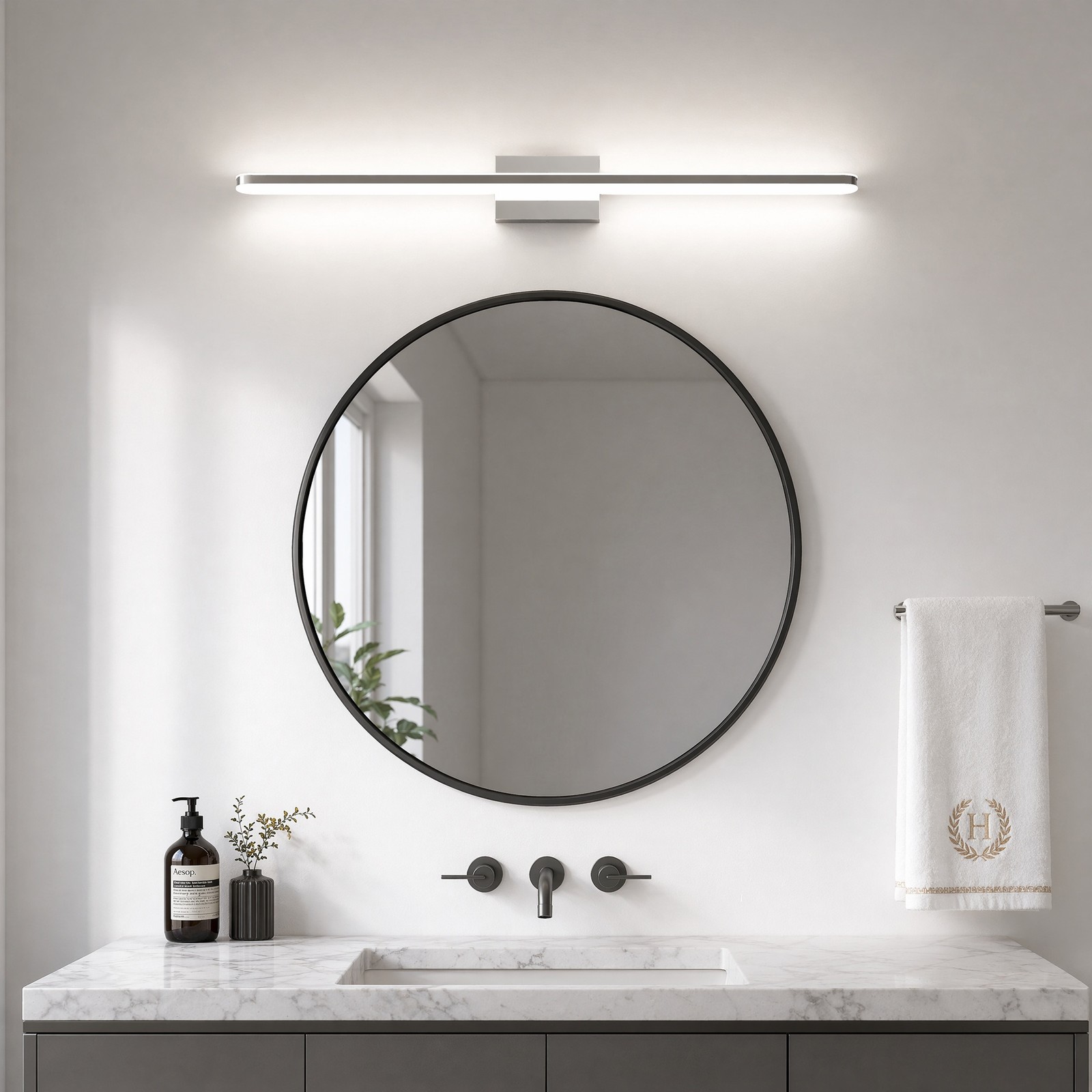 39'' Vanity Light LED Bar Modern Chrome Bathroom Over Mirror Wall Sconce Fixture gallery
