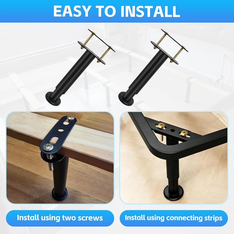 2-Pack Bed Frame Support Legs Stabilizer Replacement Universal Slat Reinforcemen gallery