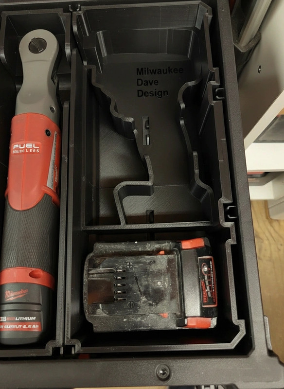 PACKOUT Drawer Insert – M18 1/2" or 3/8" Impact Wrench & 3/8 Ratchet (Insert Onl gallery