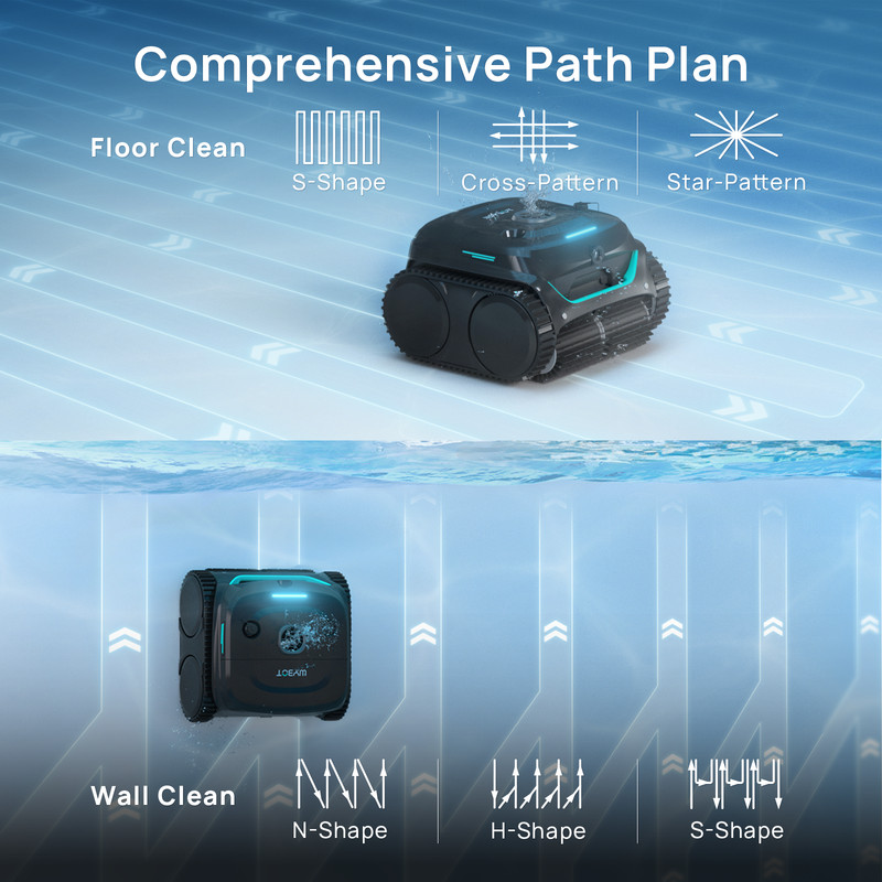WYBOT C2 Vision Pool Robot Vacuum Debris Detection with AI Camera B Grade APP gallery