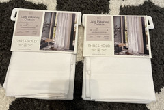 Threshold Light Filtering Curtain Panel 54″ x 84″ Lot of 2