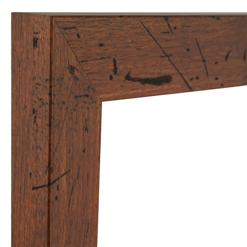 Craig Frames 1.25" Flat Distressed Rustic Brown Picture Frame gallery