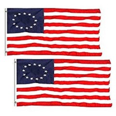2 Pack 3×5 ft. 100% Polyester Sharp and Vivid Color Outdoor USA Betsy Ross Flag
