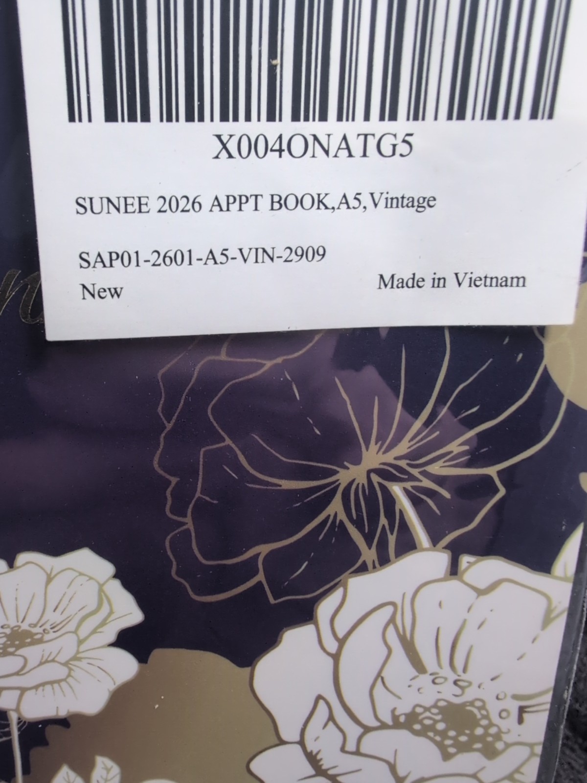 2026 Planer / Appointment Book , 8.5" x 6.5" January 2026 Floral Blue. Brand New gallery
