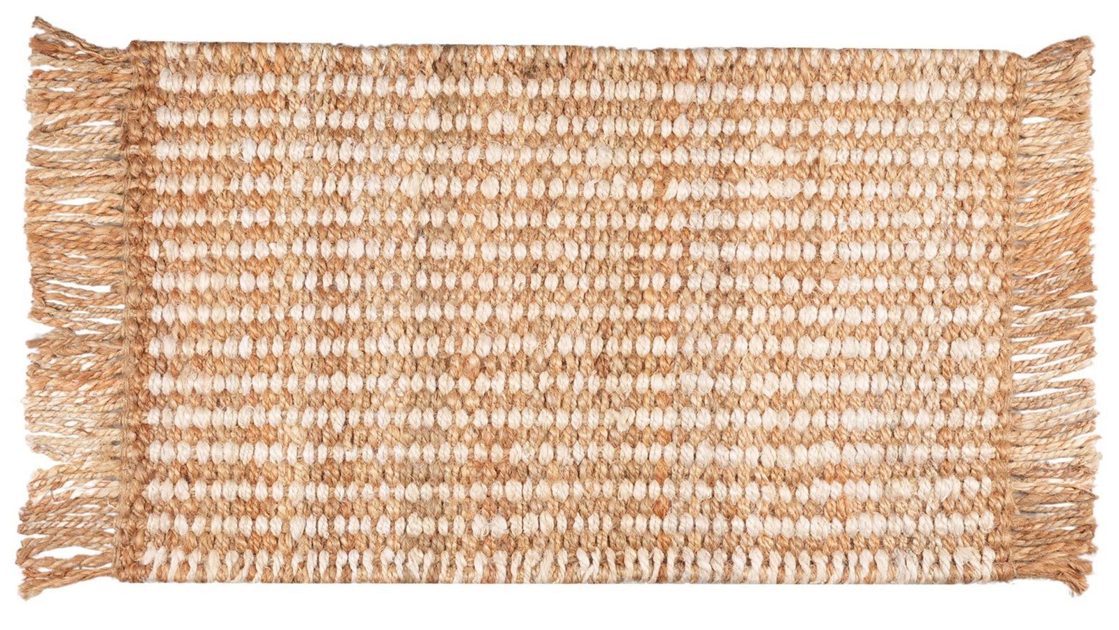 Goroly Home Hand Woven Jute Braided Rug 2X3 Feet Plain Weave - Natural Color gallery