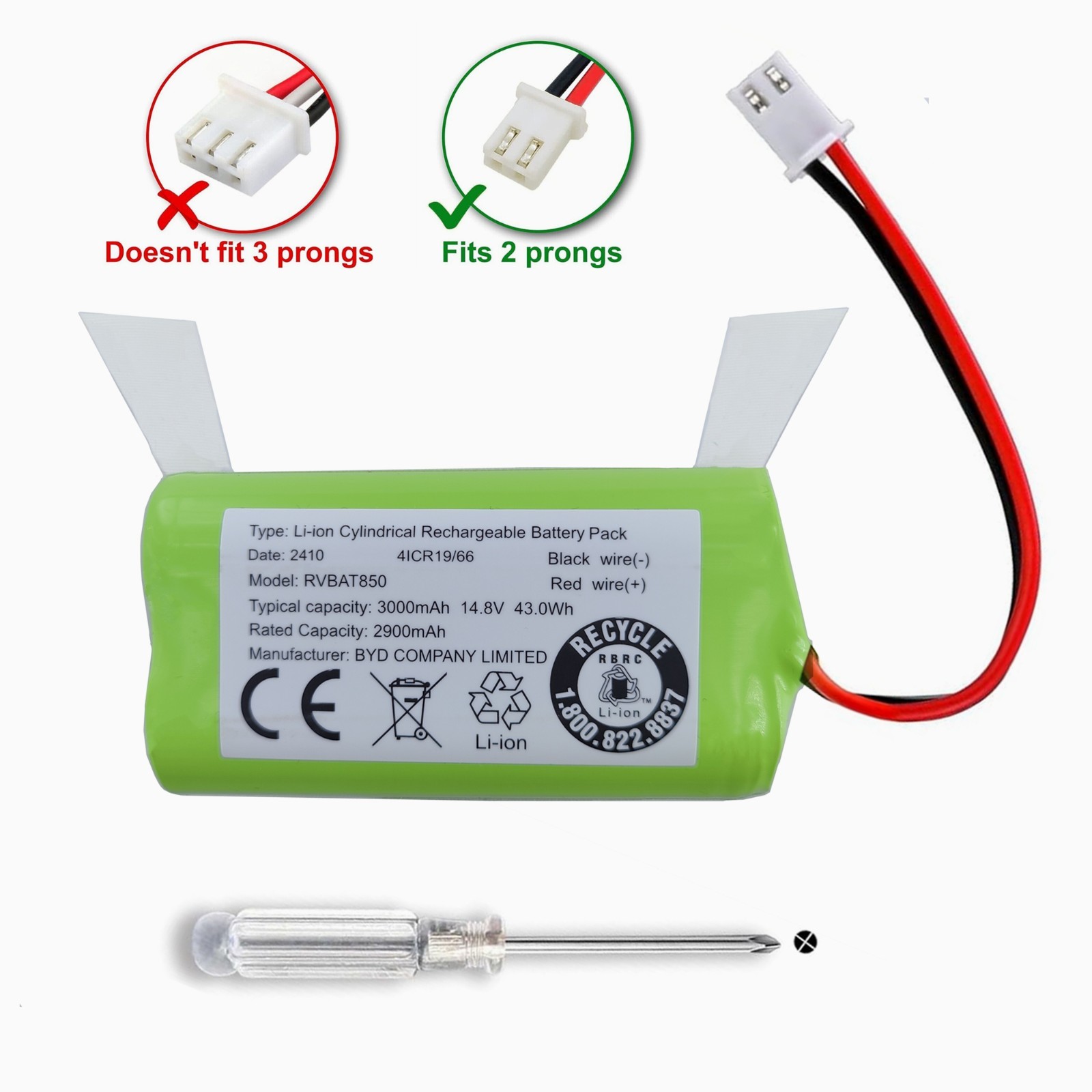 3000mAh OEM Battery for Shark R75 RV754 RV761 RV765 RV771 AV751 AV752 AV753 gallery