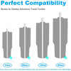 6 Pack Replacement Straws for Stanley 30 40 Oz Adventure Quencher Travel Tumbler gallery