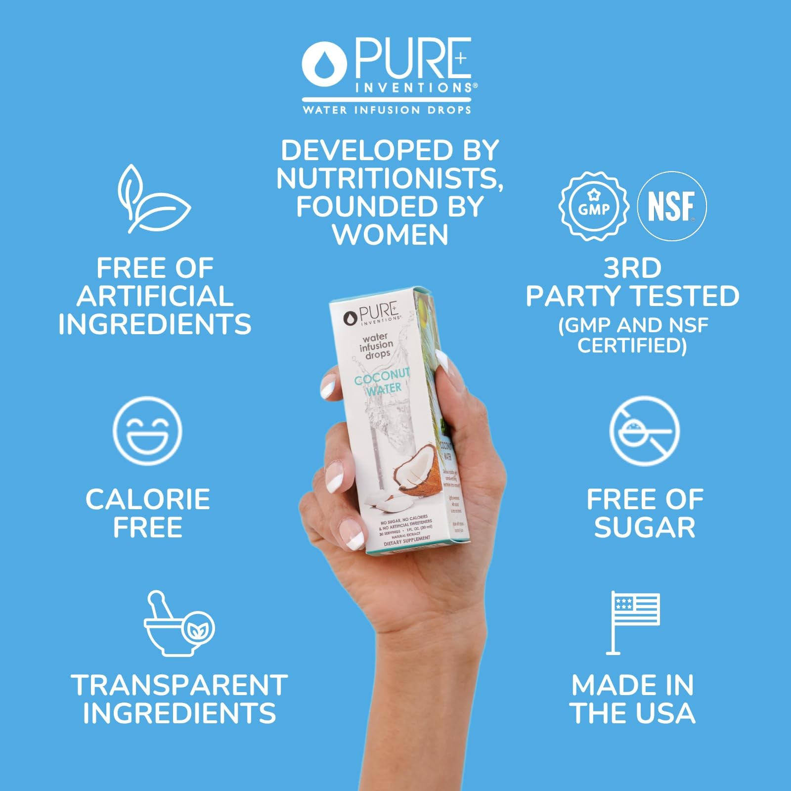 Pure Inventions - Coconut Water Infusion 1 Fl Oz (Pack of 1), Mango gallery