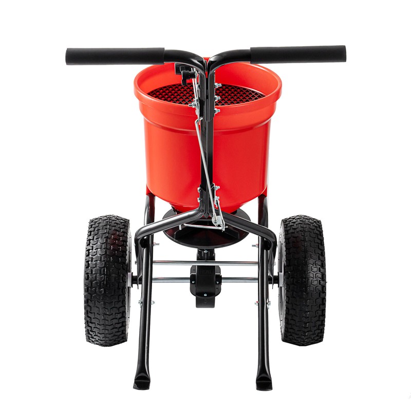 90LB Push Broadcast Spreader Walk-Behind Turf Spreader Fertilizer Garden Seeder gallery