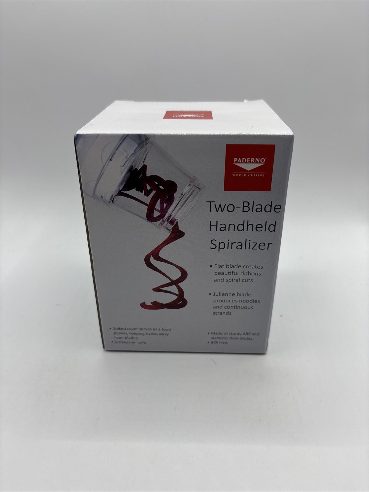 Paderno Two-Blade Handheld Spiralizer NEW Fast Shipping gallery
