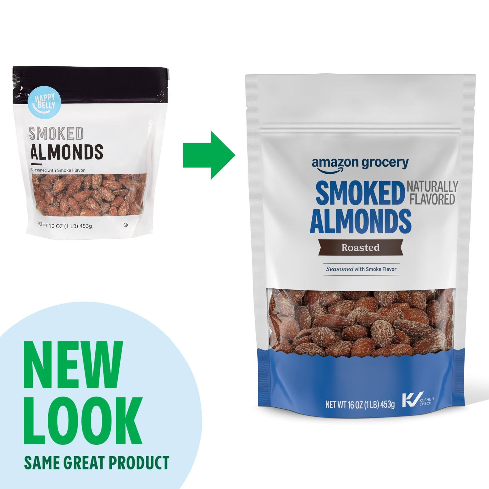 Amazon Grocery, Smoked Almonds, Roasted, 16 Oz 16 ounce (Pack of 1) gallery