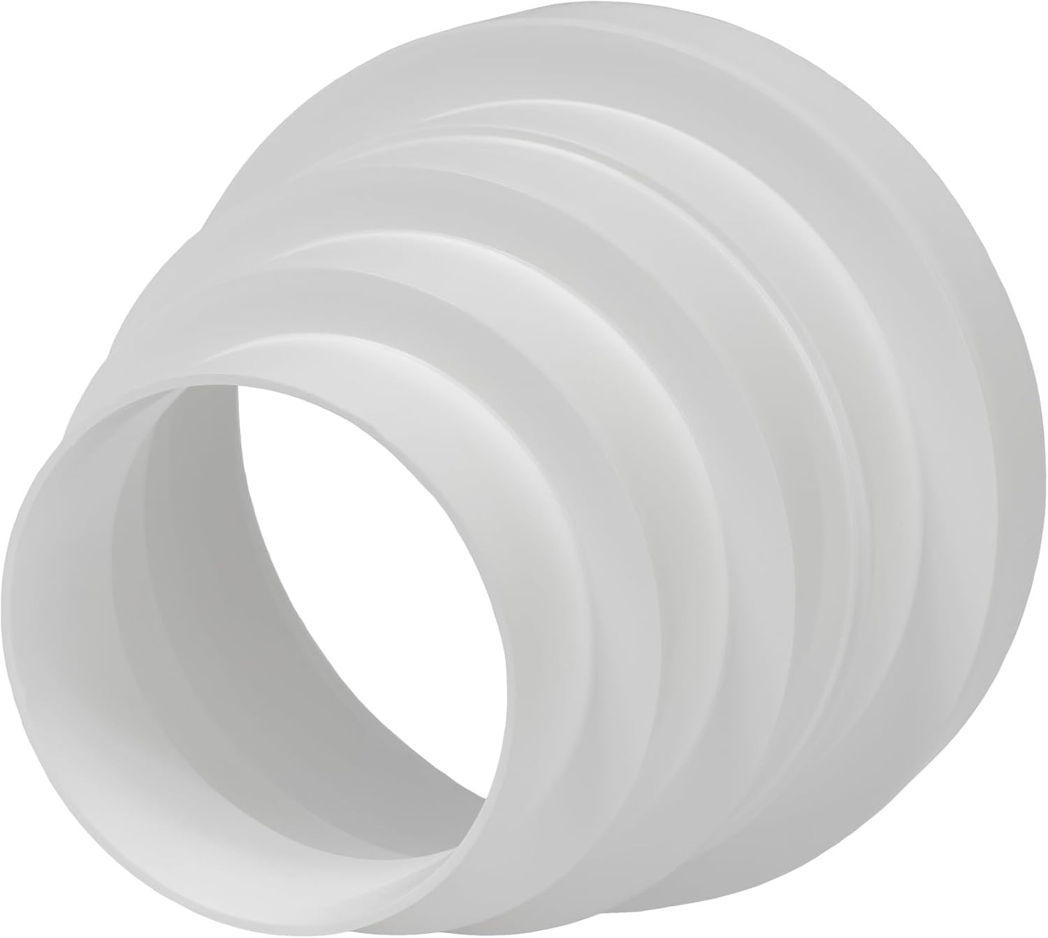 3" up to 6" Inch Duct Inline Reducer-Increaser - Plastic Universal Connector - V gallery