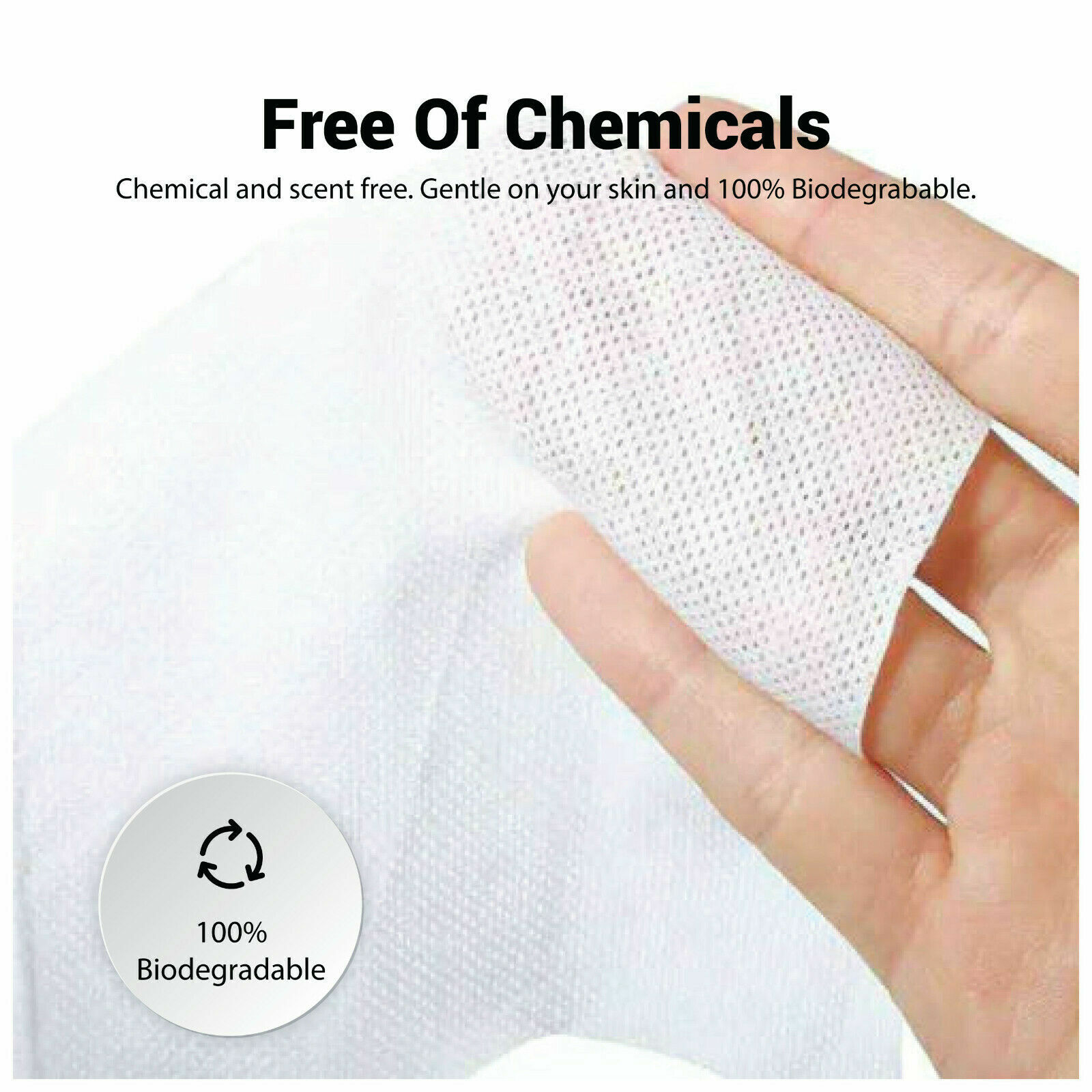 100 PACK Compressed Towel Wipe Soft Cotton Expandable Tablet Just Add Water gallery