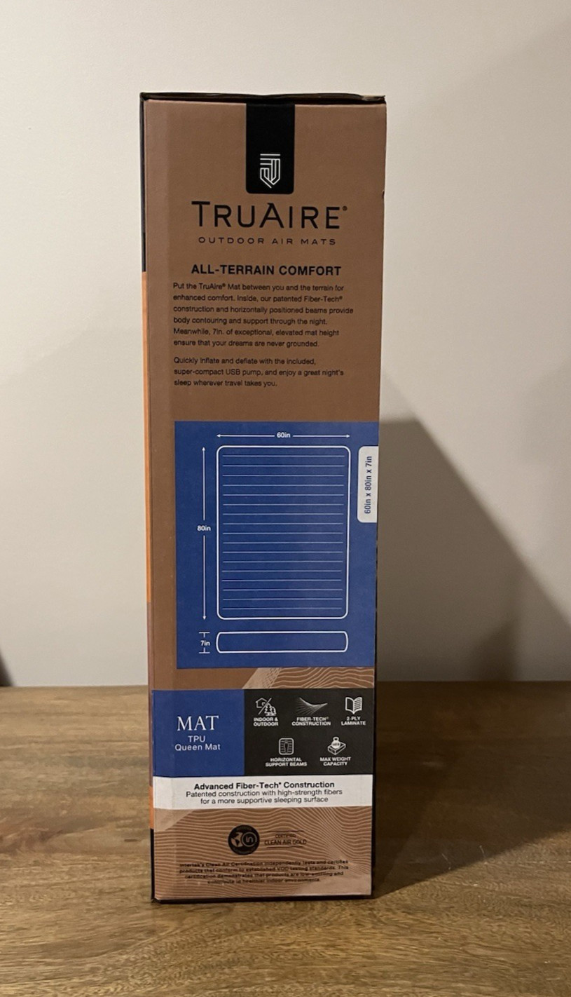 Intex TruAire TPU Inflatable Camping Mattress w/ USB QUICKFILL Air Pump-Queen gallery