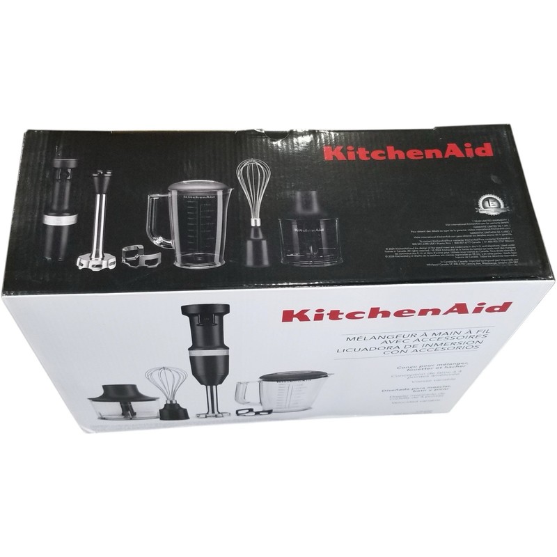 KitchenAid Corded Variable-Speed Hand Blender with Accessories, 6-Piece Set gallery