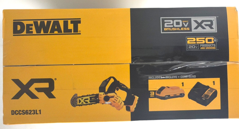 [NEW] (DCCS623L1) DEWALT 20V Brushless Cordless Pruning Chainsaw Kit gallery