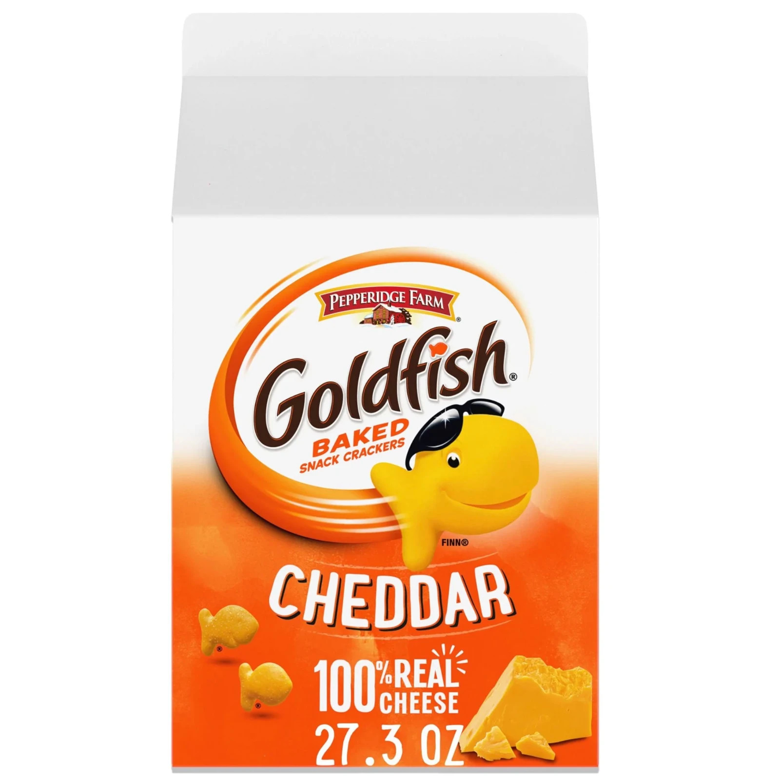 Goldfish Cheddar Cheese Crackers, 27.3 oz Carton gallery