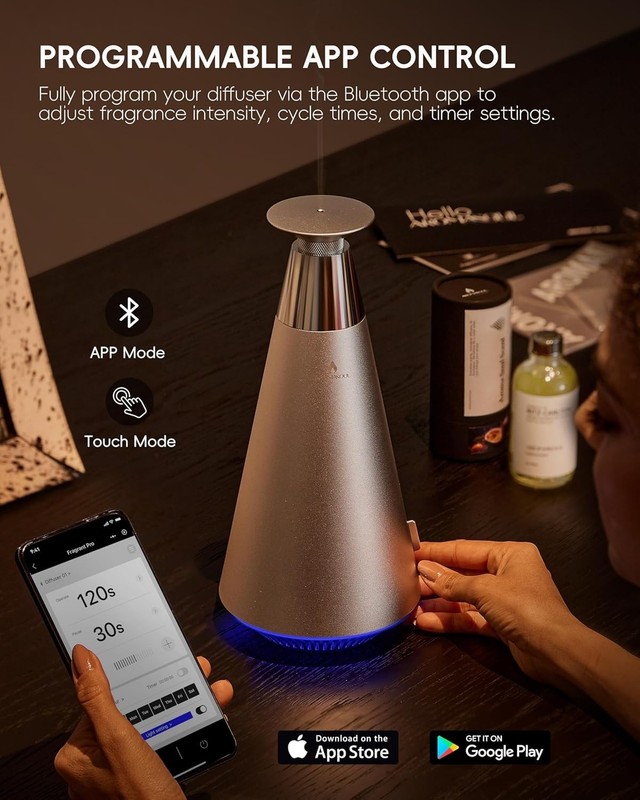 Waterless Scent Diffuser Starter Kit - 1500 Sq Ft Coverage,Mood Light gallery
