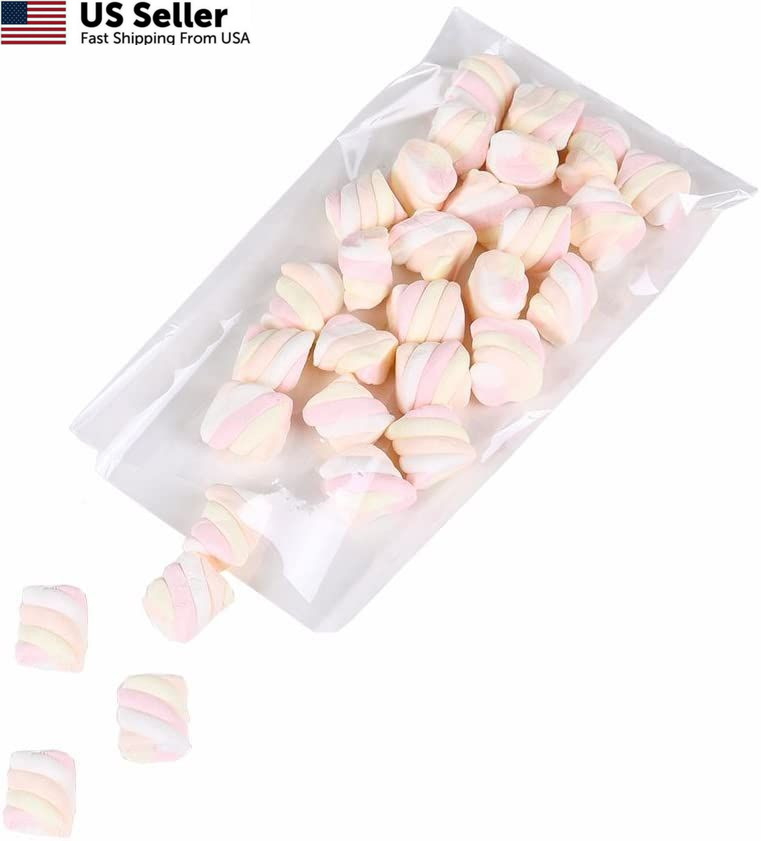 Brandon-super 100 Pcs 8 in x 6 Clear Flat 100 count (Pack of 1), gallery