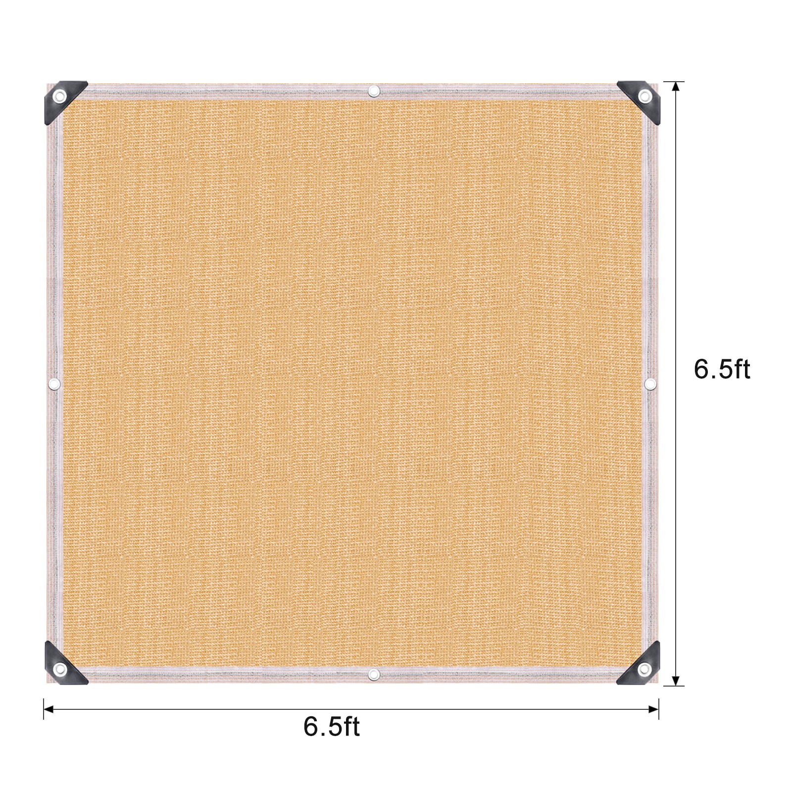 90% UV Resistant Shade Cloth with Grommets Privacy Mesh Tarp Reinforced Edges US gallery