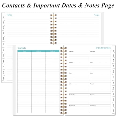2026-2027 Monthly Planner - January 2026 - June 2027, Two 6.4" x 8.5" Pink gallery