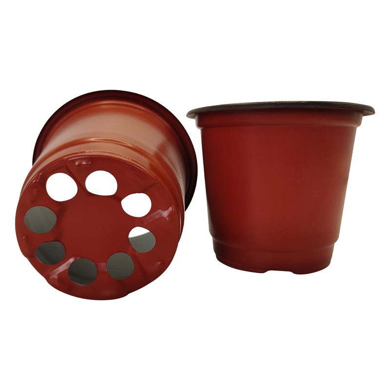 100 Pack 4 Inch Multi-Purpose Plastic Pots for Flowers and Nursery Plants gallery